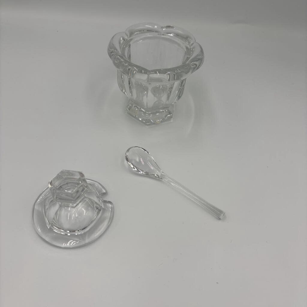 Baccart Crystal Missouri Mustard Jar - 3.5X4