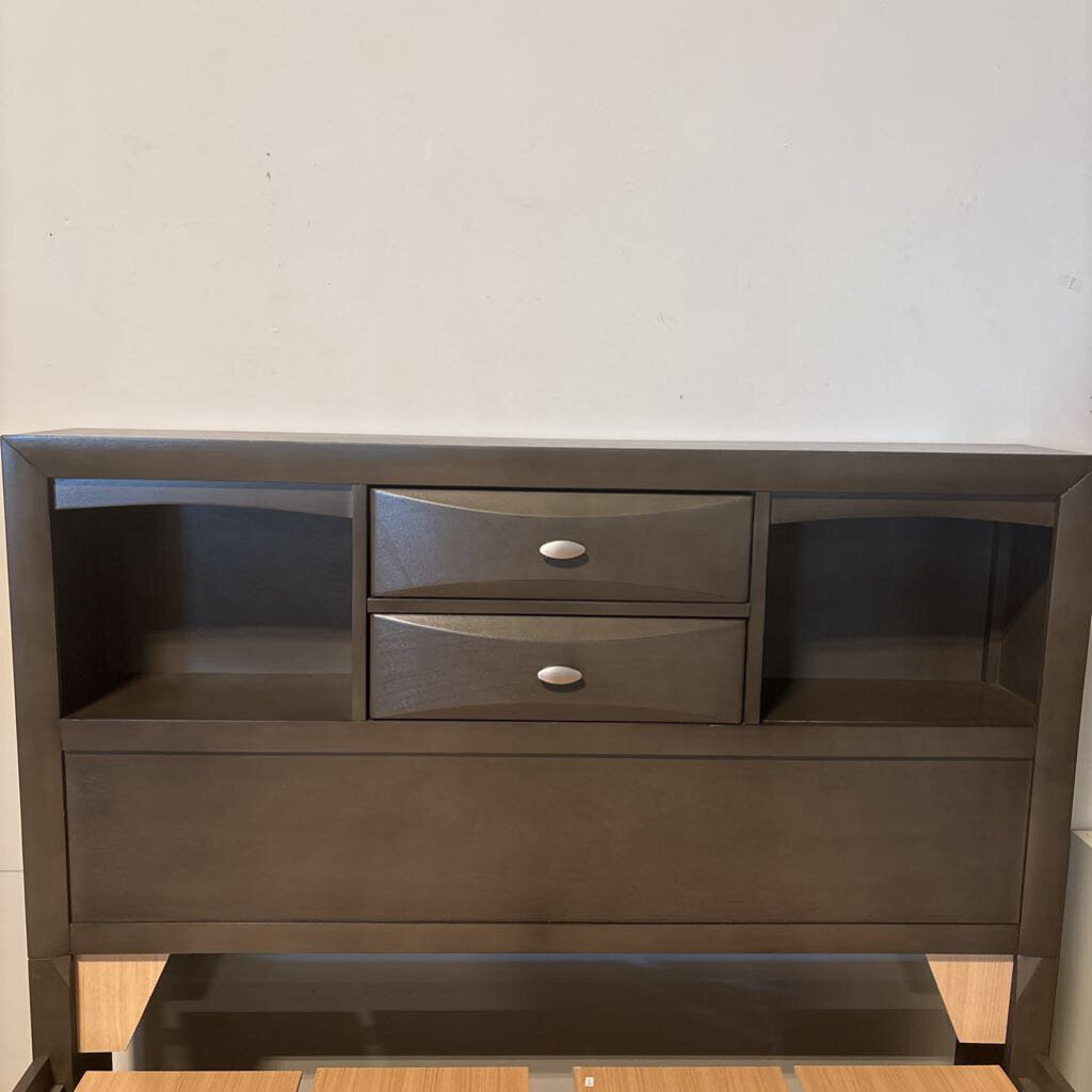 Zosimo Gray Full Storage Platform Bed - 57X86X56H