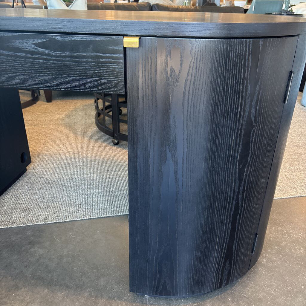 Marlow Black Wood Executive Desk - 64X30X32H
