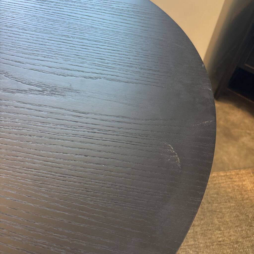 Marlow Black Wood Executive Desk - 64X30X32H - AS IS