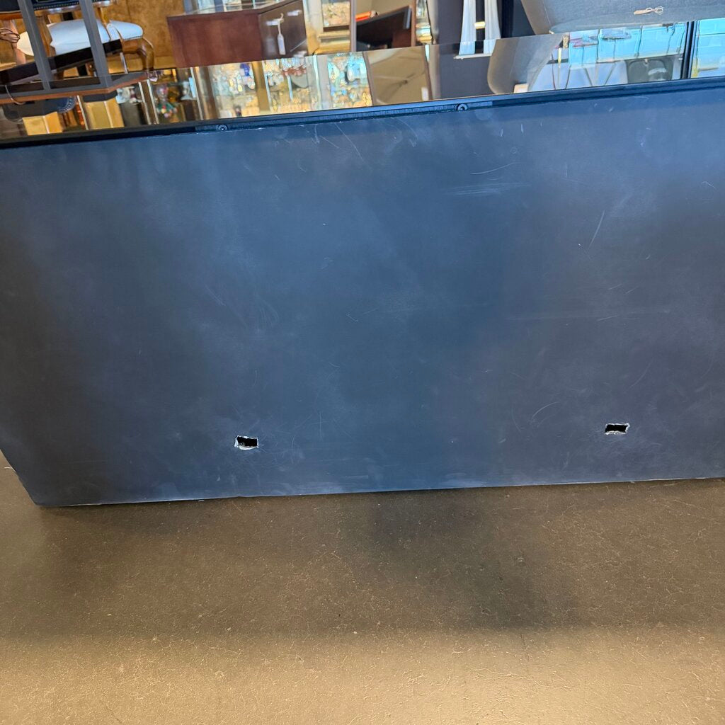 Wood & Smoked Glass TV Stand- 48X18X21H