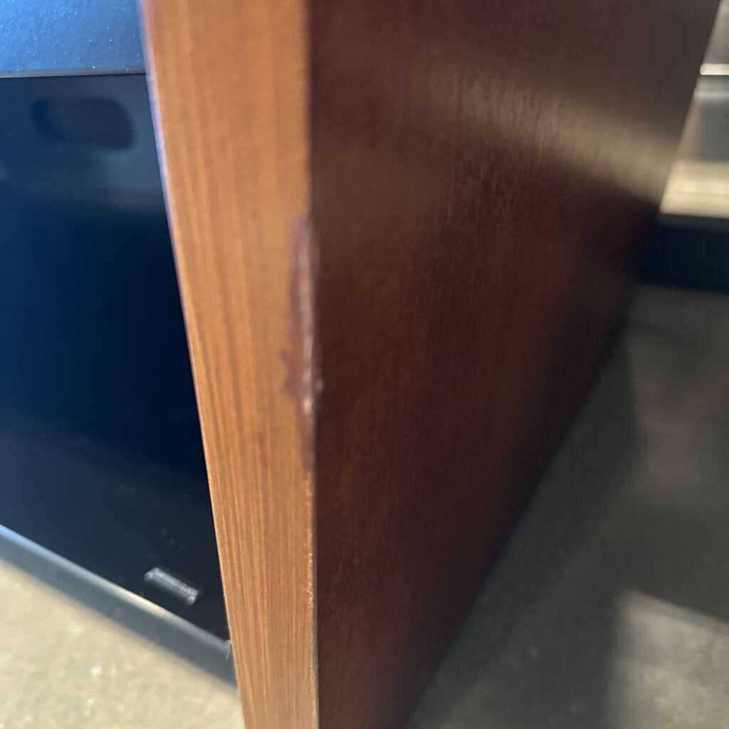 Wood & Smoked Glass TV Stand- 48X18X21H