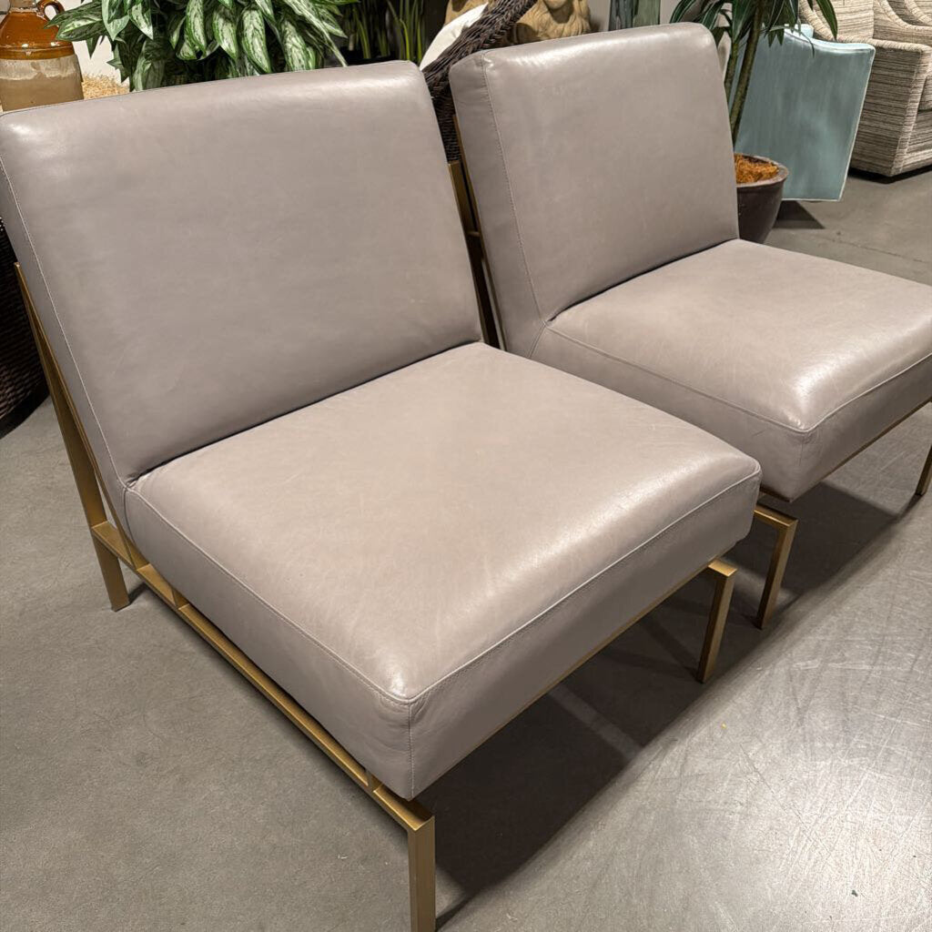 Universal Miranda Kerr Hollywood Leather Accent Chair- Pair