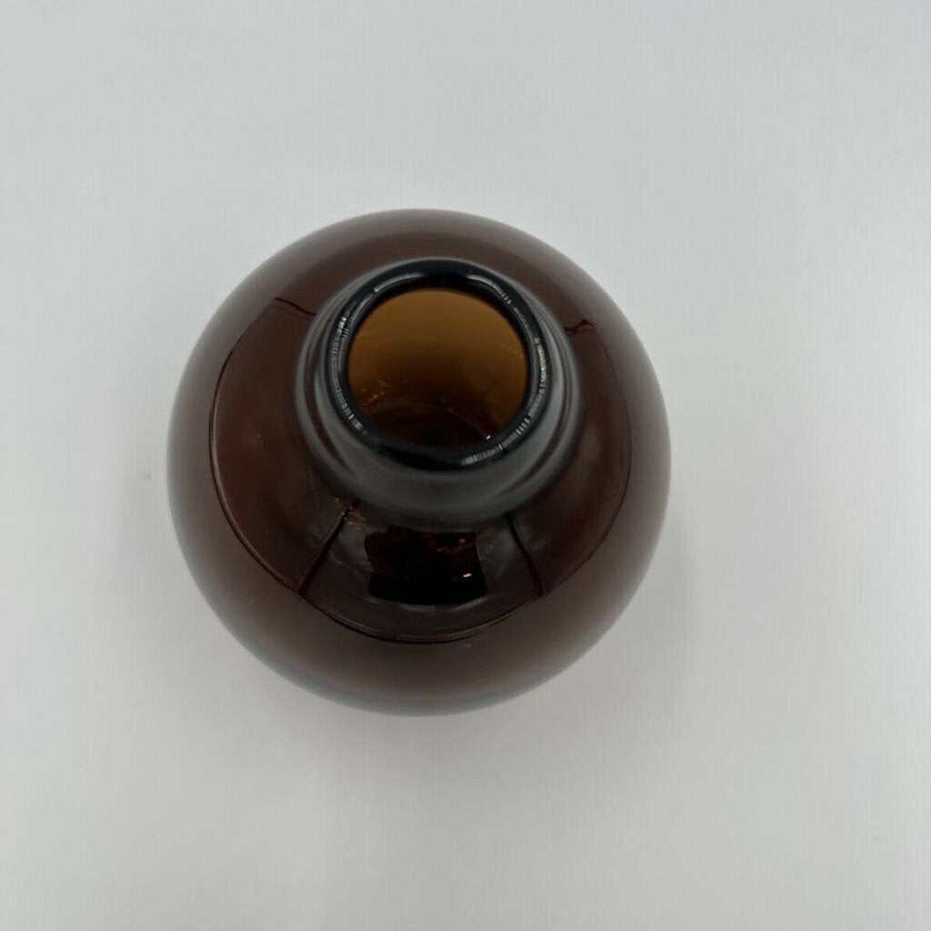 West Elm Brown Glass Vase- 4X5H