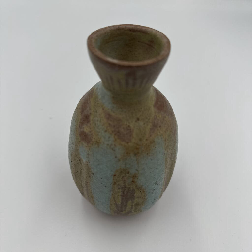 Hand Made Patina Bud Vase- 3X5.5H