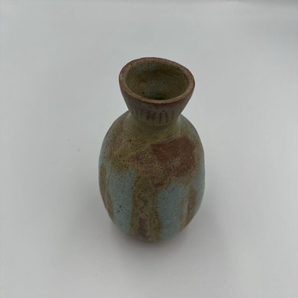 Hand Made Patina Bud Vase- 3X5.5H