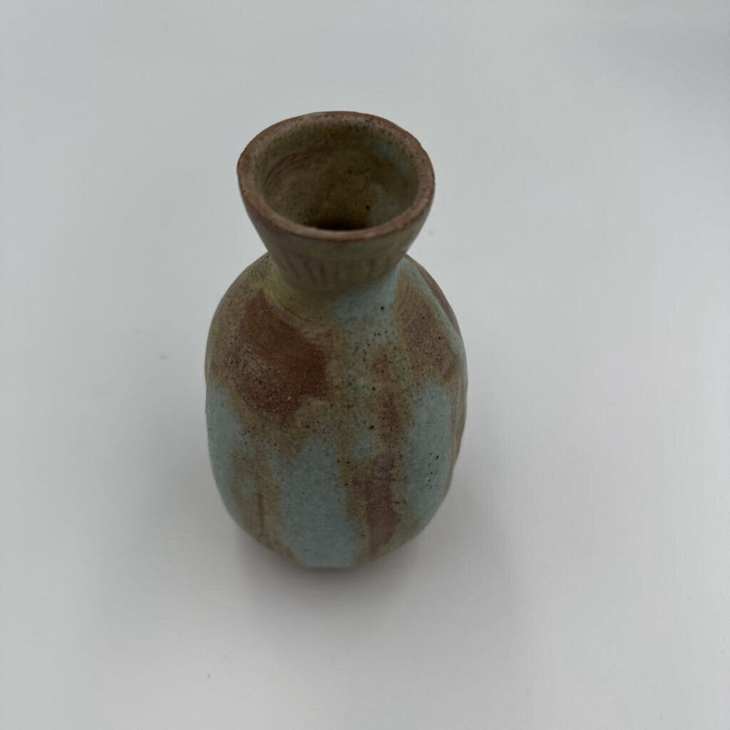 Hand Made Patina Bud Vase- 3X5.5H