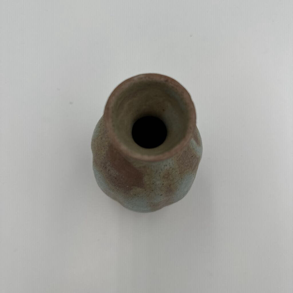 Hand Made Patina Bud Vase- 3X5.5H
