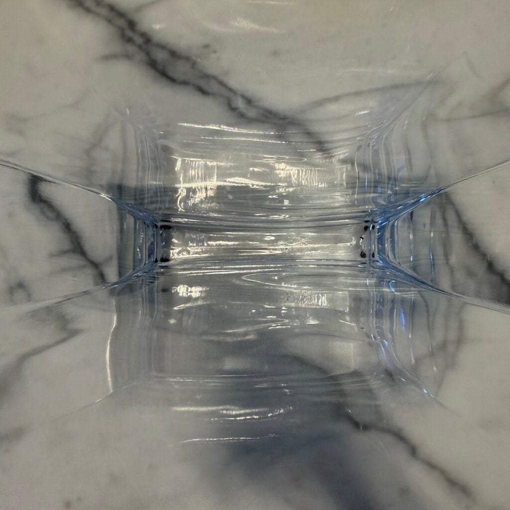 Rectangular Glass Vase- 8X2.5X16H