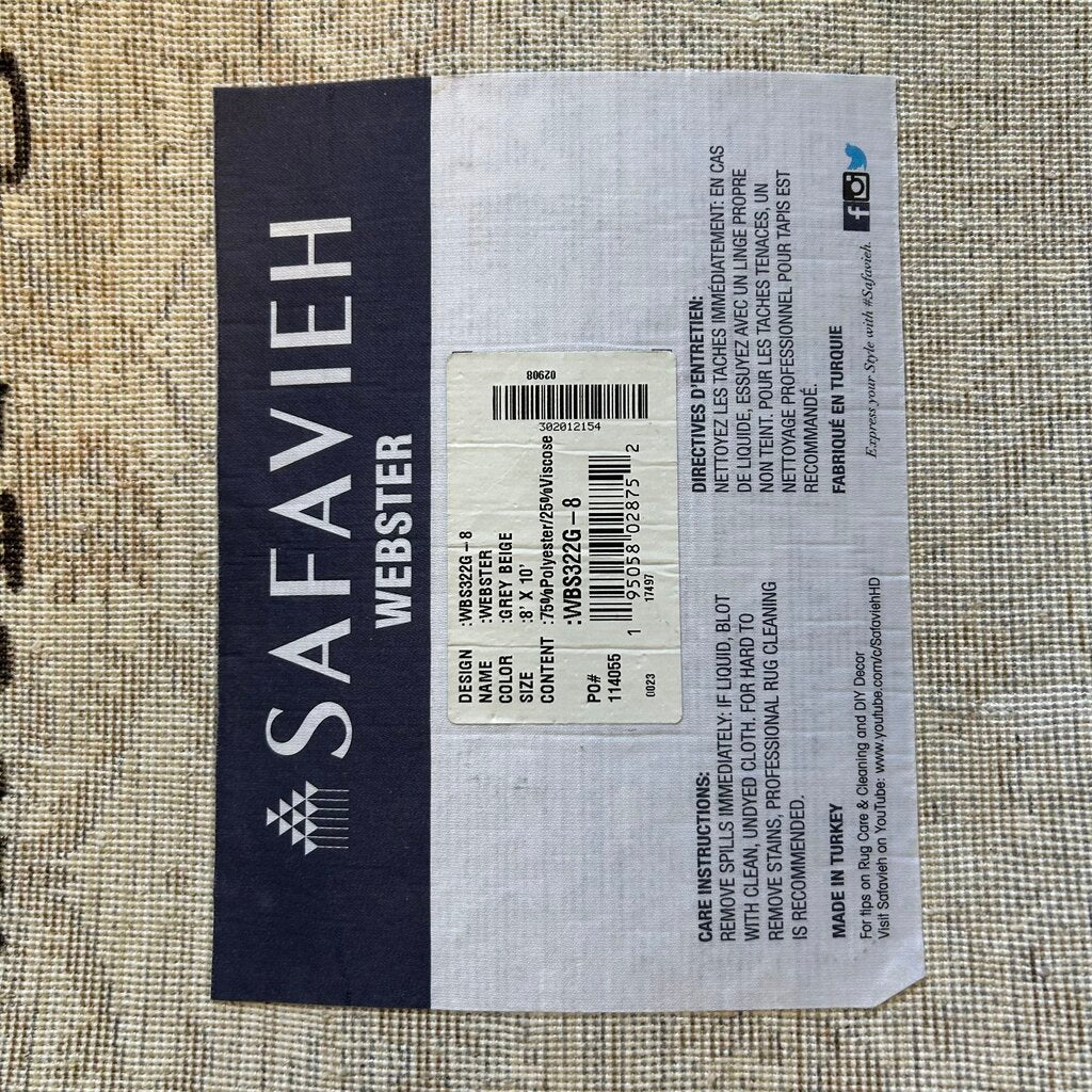 Safavieh Webster Gray/Beige Rug - 8X.5X10