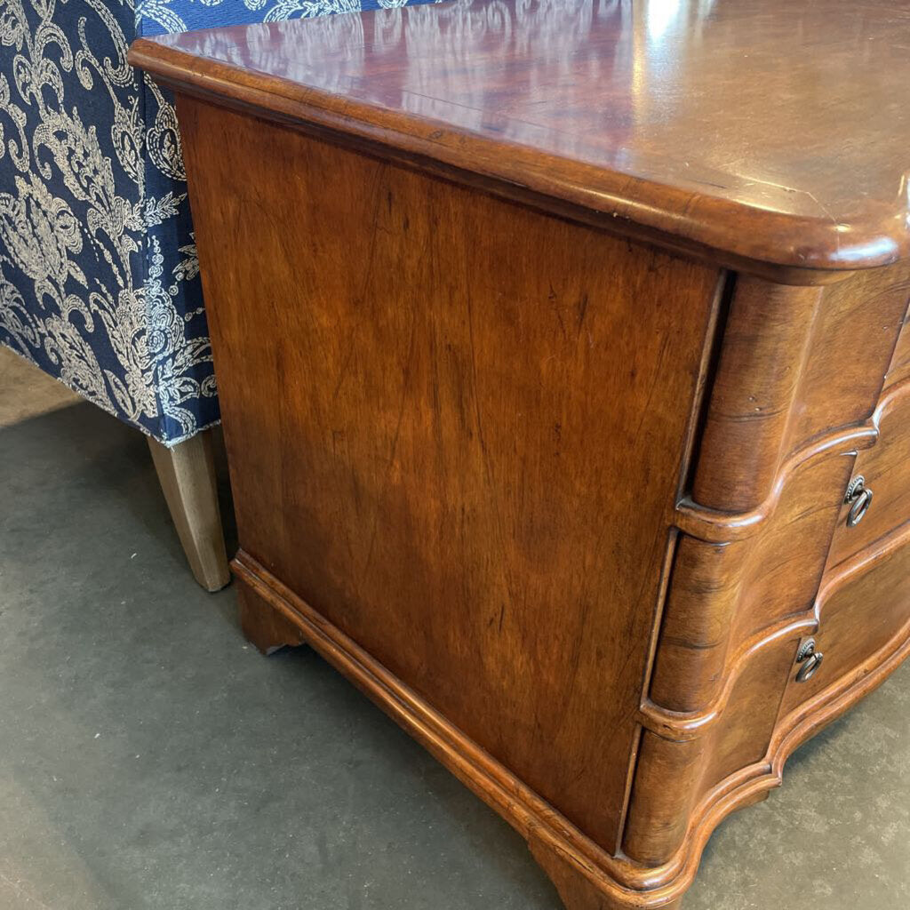 Vintage Pecan Three Drawer Night Stand - 36X24X26H