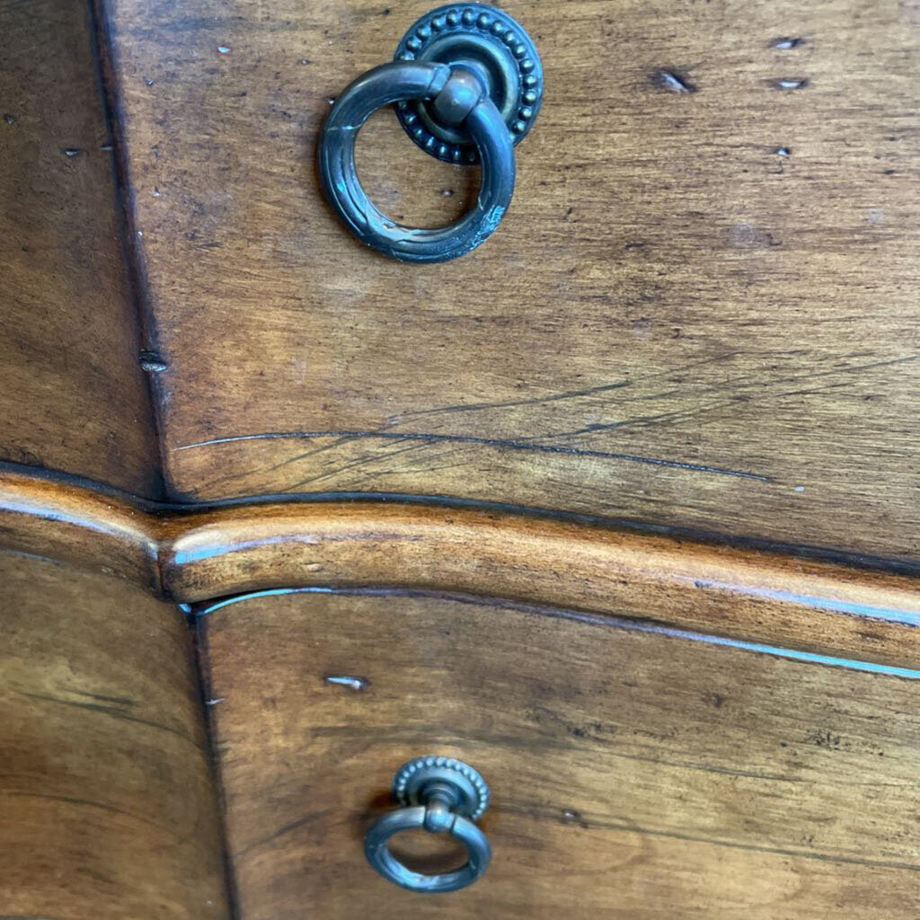 Vintage Pecan Three Drawer Night Stand - 36X24X26H