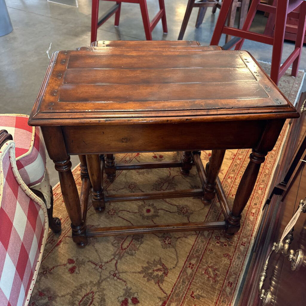 Vintage Three Piece Nesting Tables - 24X14X22H