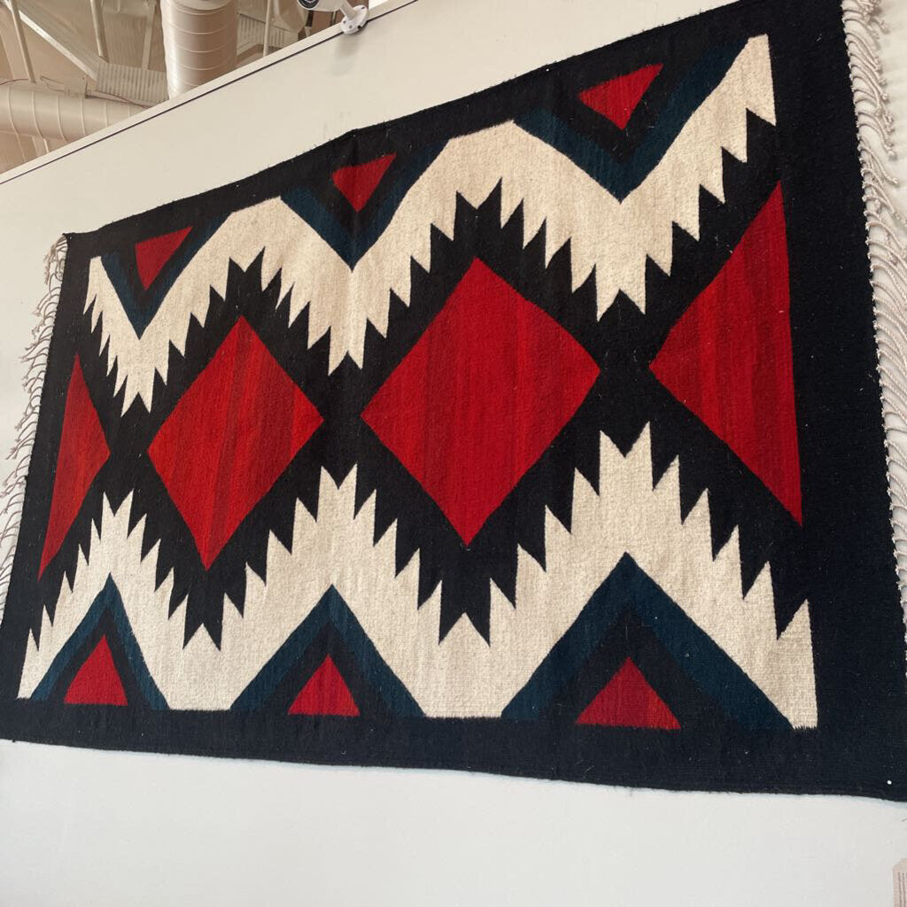 Isaac Vasques Red/Black/White Tapestry - 77X50.5H