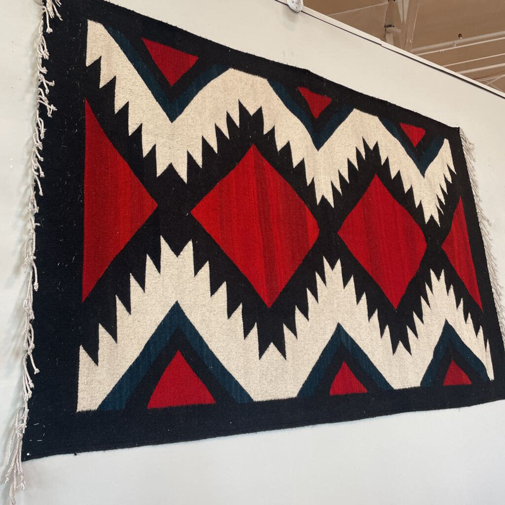 Isaac Vasques Red/Black/White Tapestry - 77X50.5H