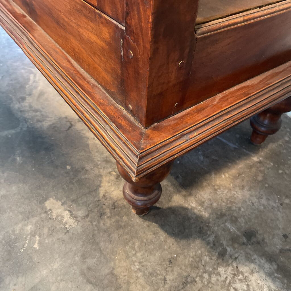 Vintage Two Door Display Cabinet - 51X17X78.5H