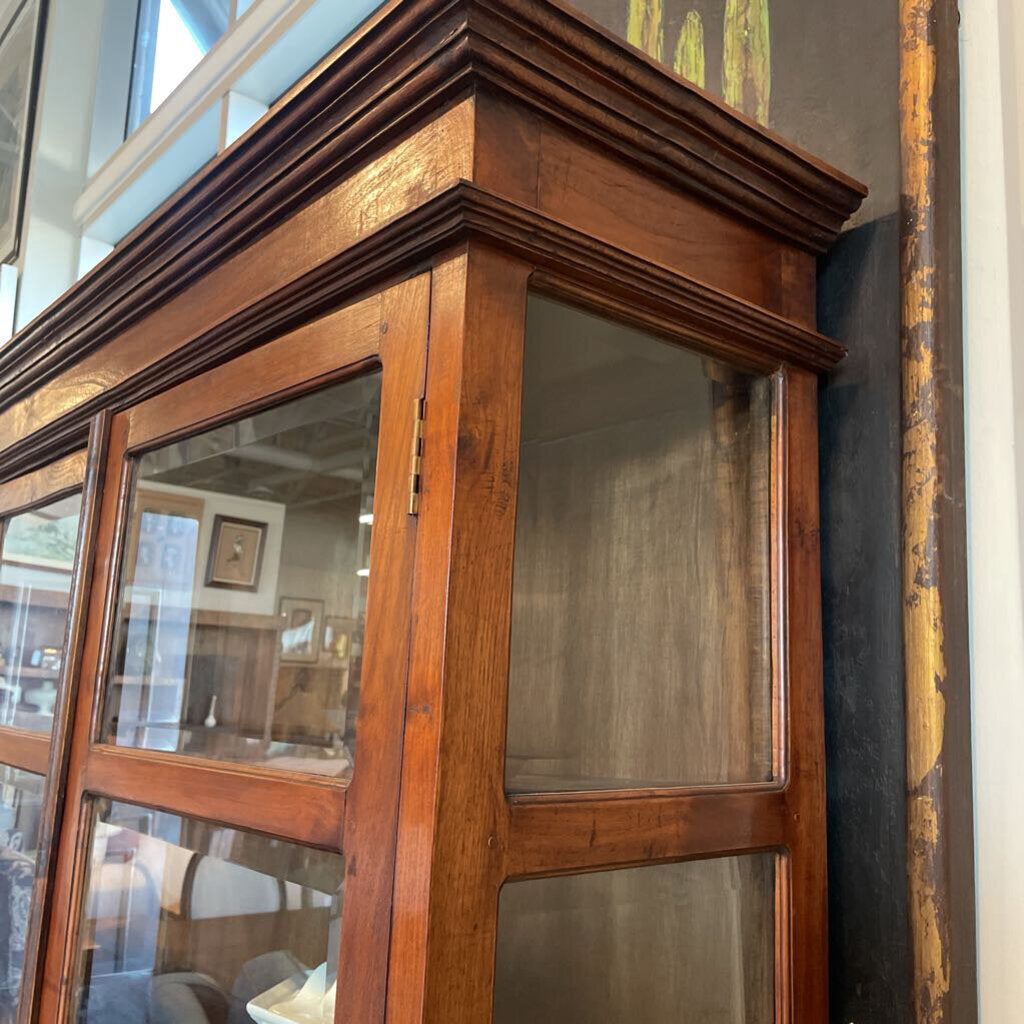 Vintage Two Door Display Cabinet - 51X17X78.5H