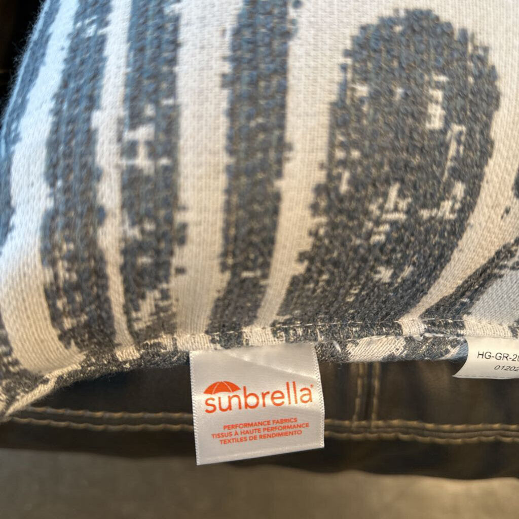 Sunbrella Moab Slate Pillow- 15''