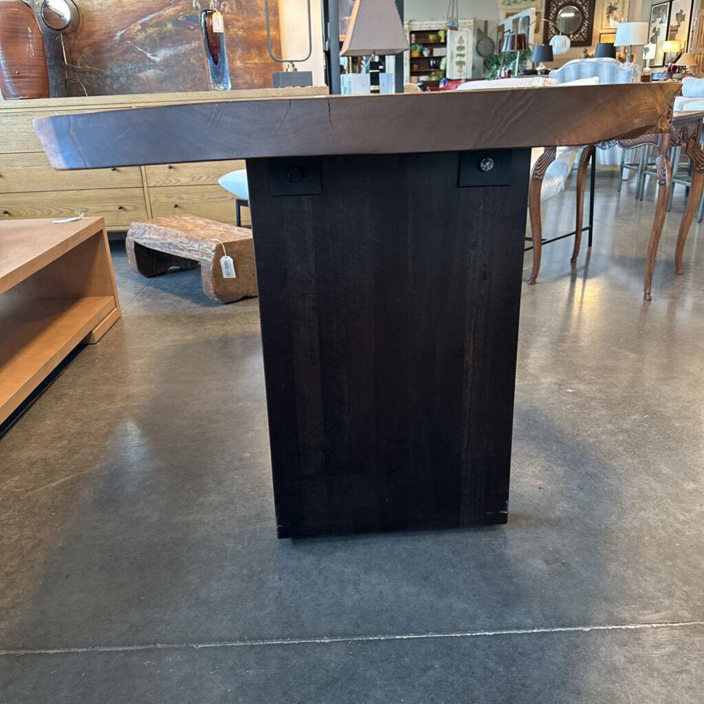 Live Edge Walnut Slab Desk/Table by Jeffrey Greene-57X37X30.5H