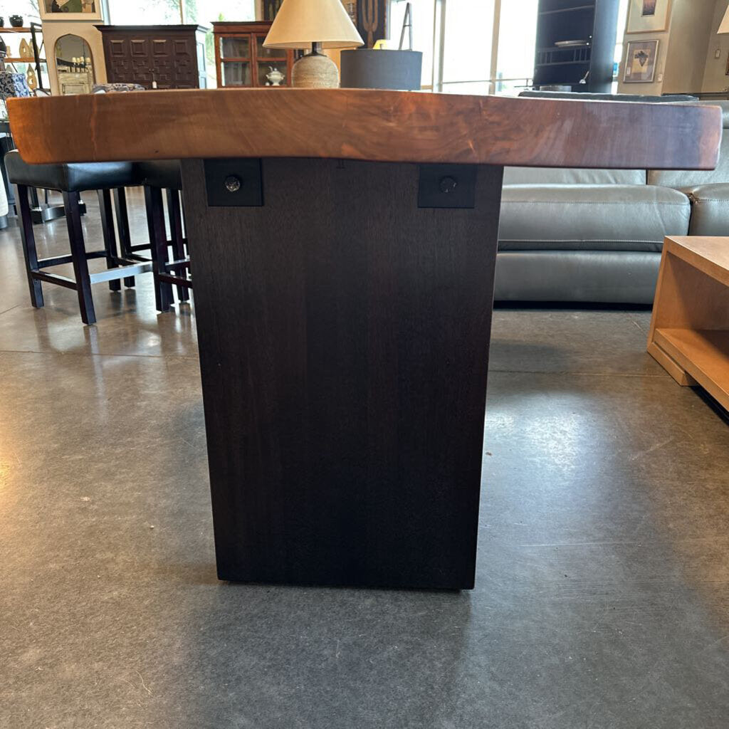 Live Edge Walnut Slab Desk/Table by Jeffrey Greene-57X37X30.5H