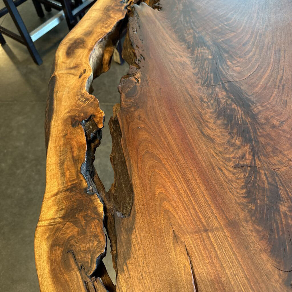Live Edge Walnut Slab Desk/Table by Jeffrey Greene-57X37X30.5H
