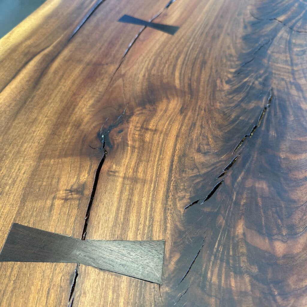Live Edge Walnut Slab Desk/Table by Jeffrey Greene-57X37X30.5H