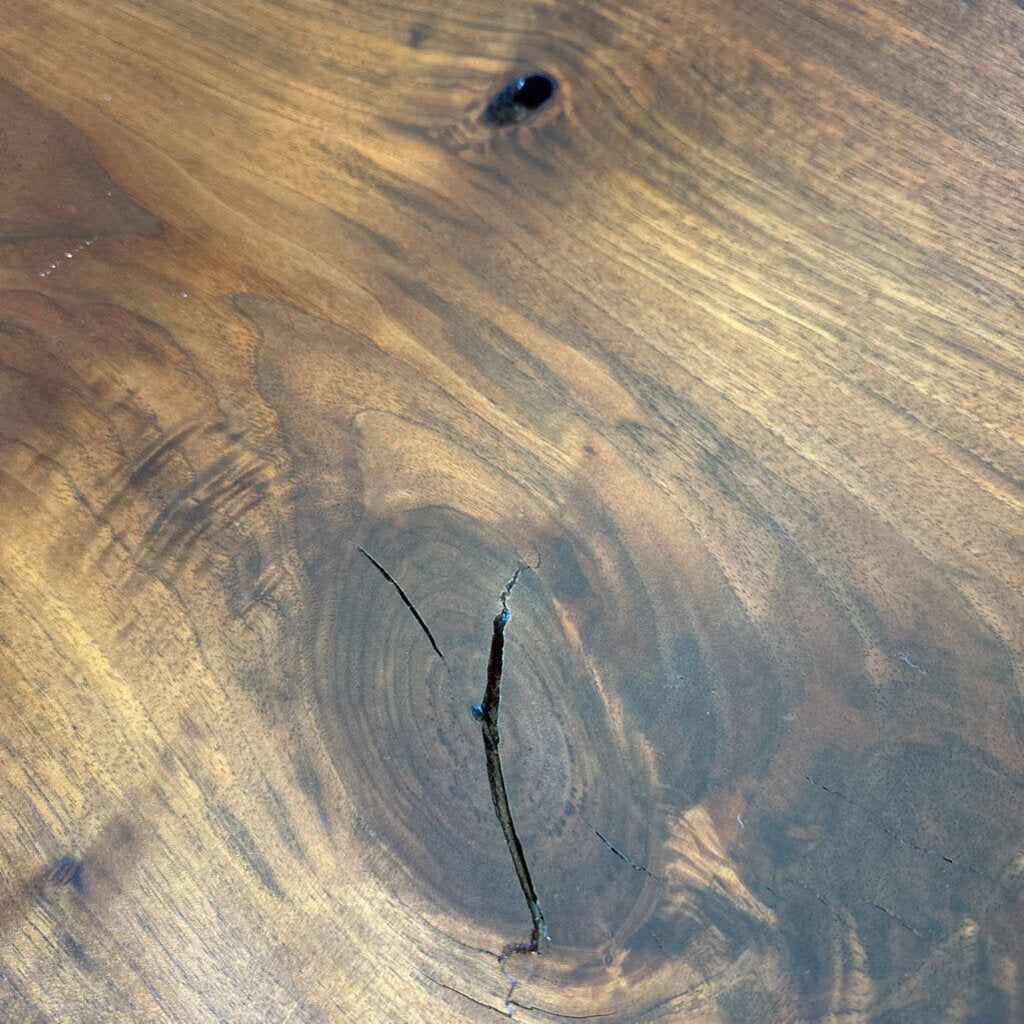 Live Edge Walnut Slab Desk/Table by Jeffrey Greene-57X37X30.5H