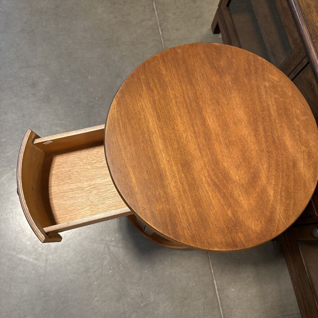 Hidden Treasures Concrete Round Coffee Table- 30X16.5H