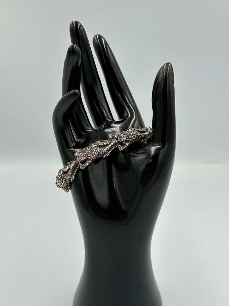 1997 Barry Kieselstein-Cord sterling silver Frog cuff bracelet