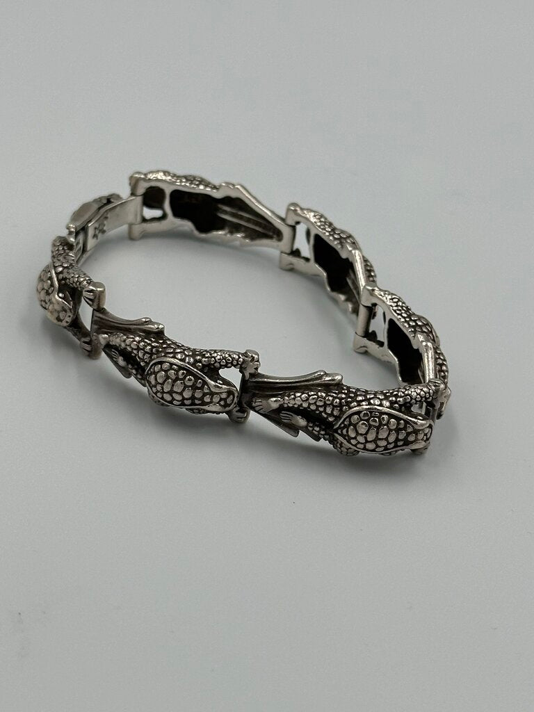 1997 Barry Kieselstein-Cord sterling silver Frog cuff bracelet
