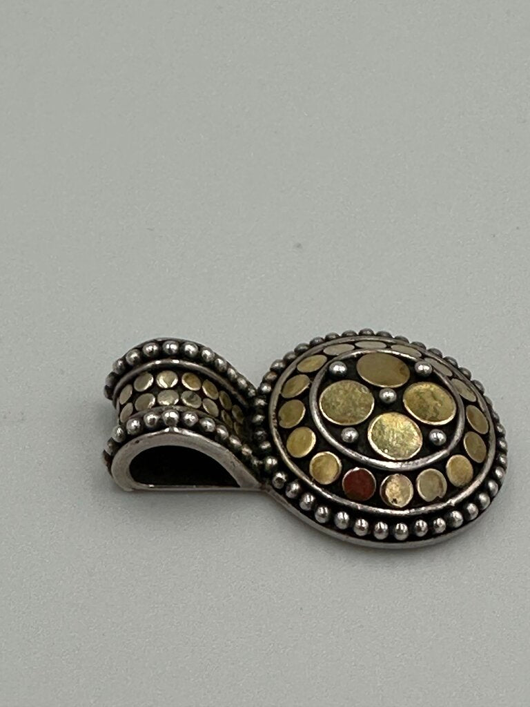John Hardy Sterling Silver and 18K Gold Dot Jaisalmer Pendant