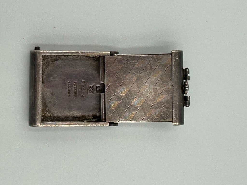 Prisma Art Deco 935 Silver Purse Watch