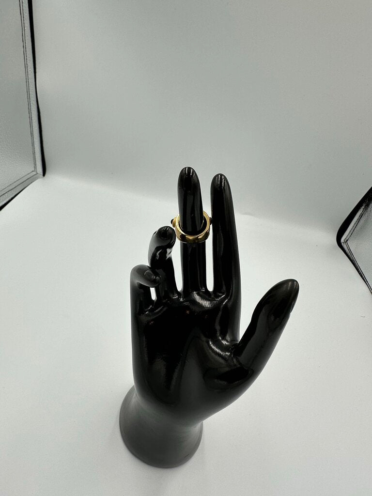 Vintage Multi-Stone Wide Band Ring Size 5