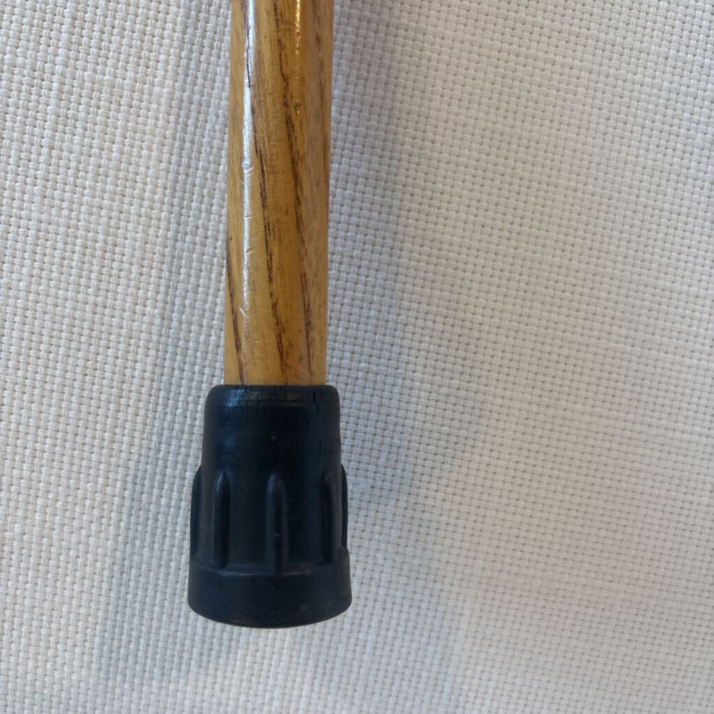 Vintage Cane W/ Brass Handle- 4X34.5H