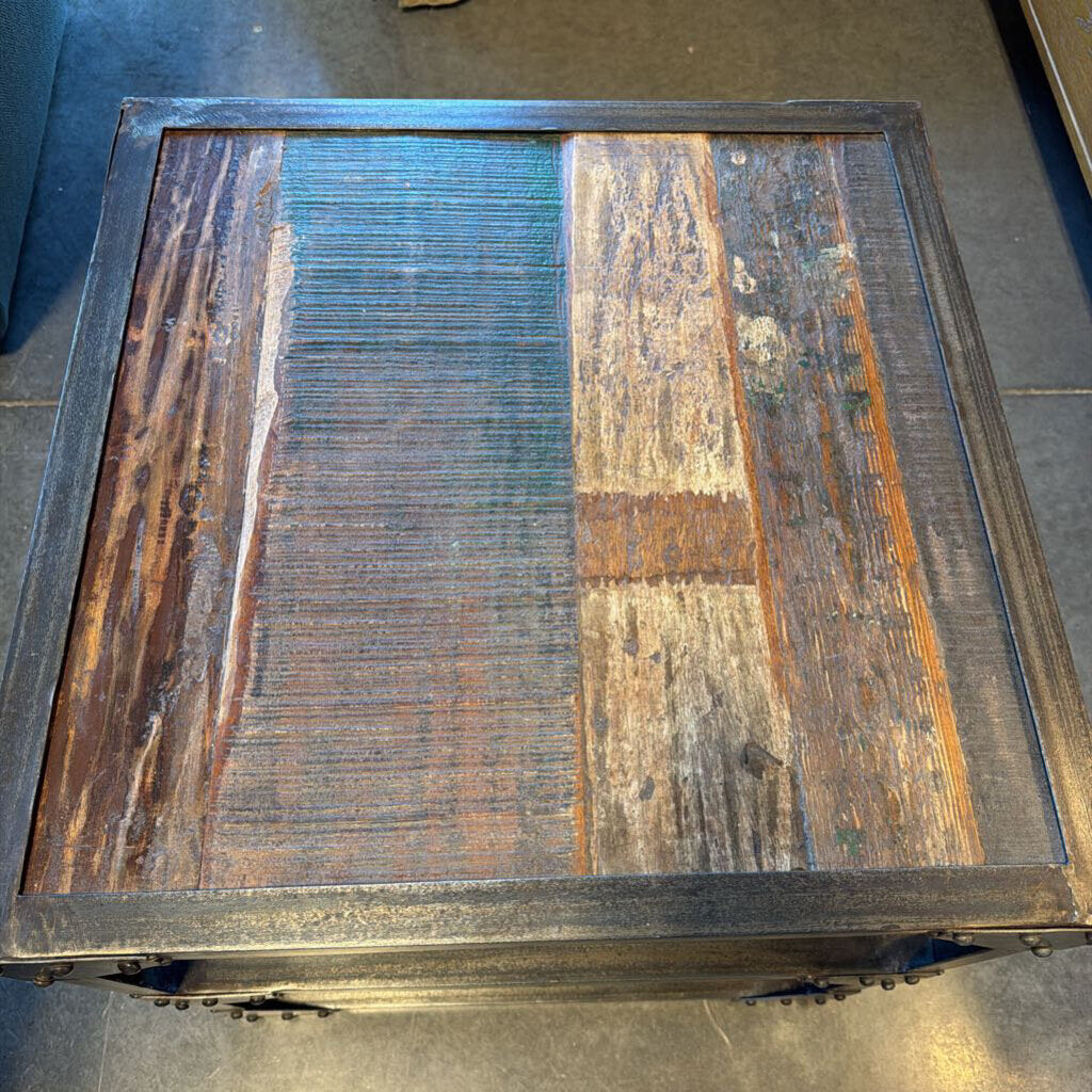 Timothy Oulton Scaffolding Side Table- 24X24X24H