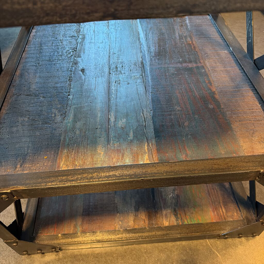 Timothy Oulton Scaffolding Side Table- 24X24X24H