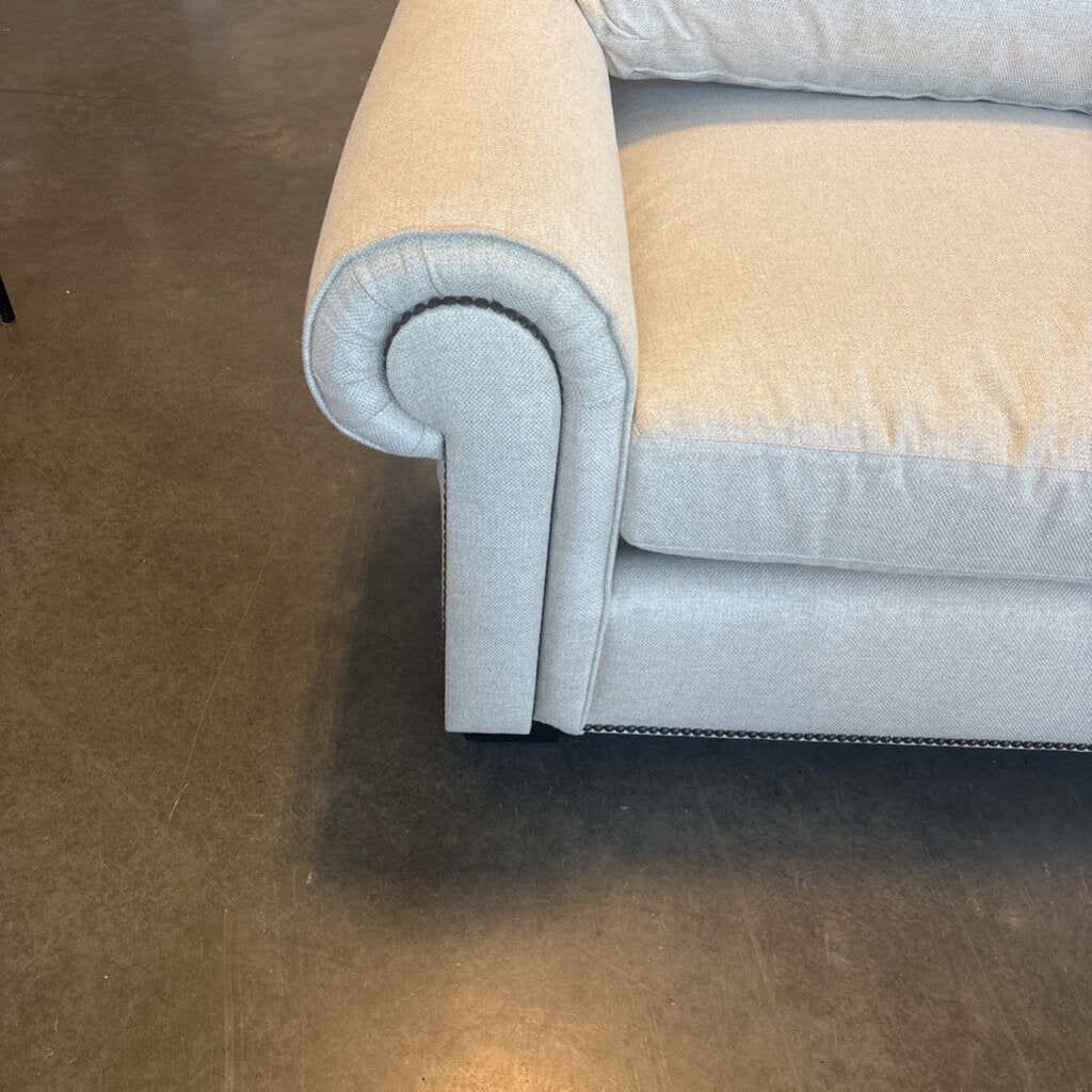 Bernhardt Cream Sectional W/ Nailhead- 143X112X36H- AS IS
