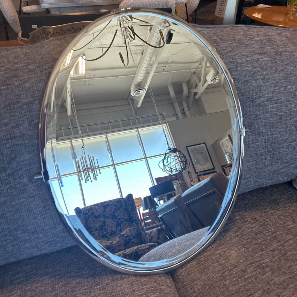 Restoration Hardware Oval Pivot Mirror - 20.5X2X24.5H