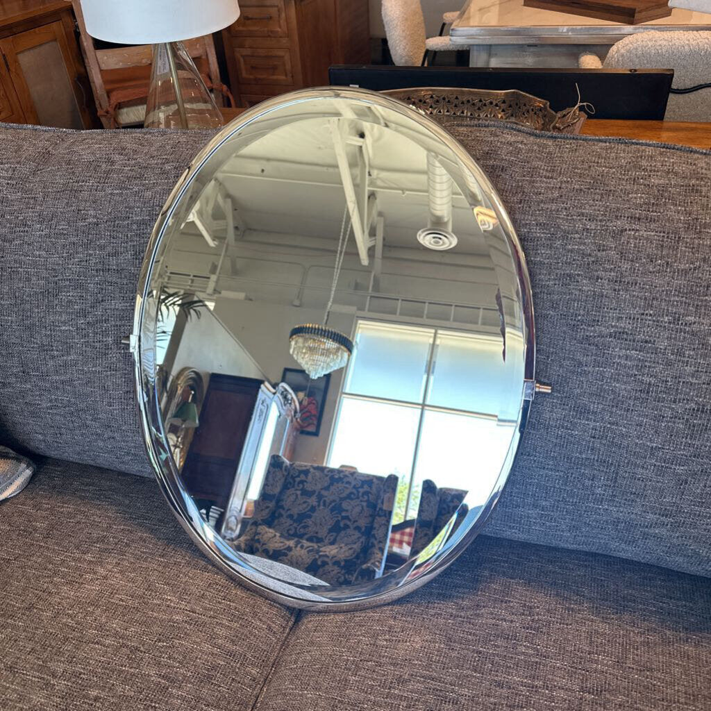 Restoration Hardware Oval Pivot Mirror - 20.5X2X24.5H