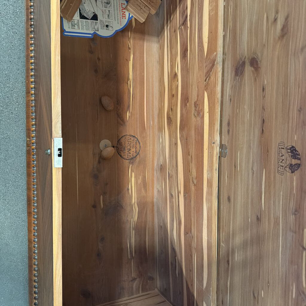 1937 Art Deco Lane Waterfall Cedar Chest - 48x19x17H
