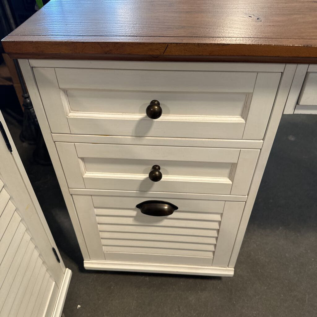 Pottery Barn White Whitney Desk- 72X22X30.5H