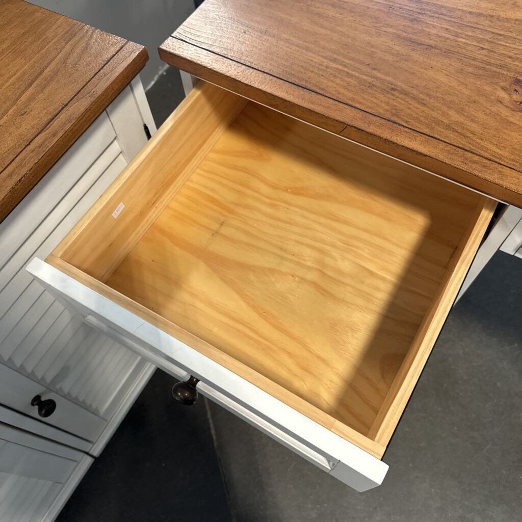 Pottery Barn White Whitney Desk- 72X22X30.5H