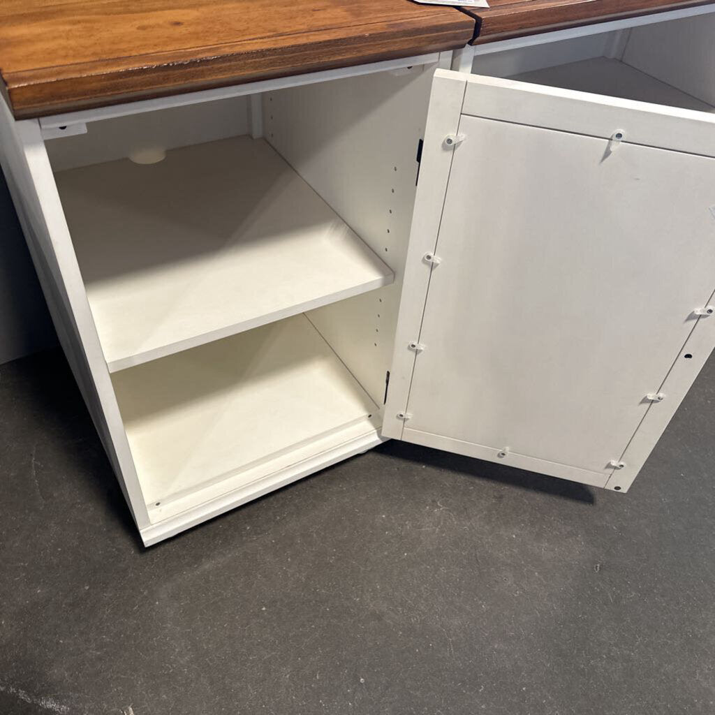 Pottery Barn White Whitney Cabinet 3 Pcs. Console- 72X22X30.5H