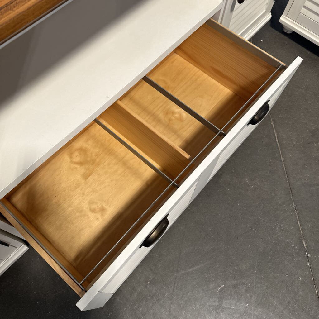 Pottery Barn White Whitney Cabinet 3 Pcs. Console- 72X22X30.5H