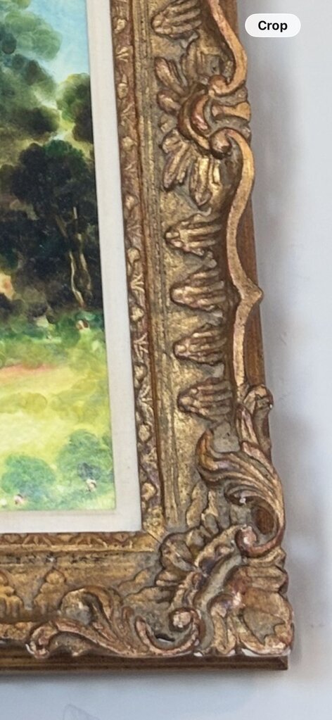Original Vintage Framed Landscape Art By S.Sideris-31.5X27.5H