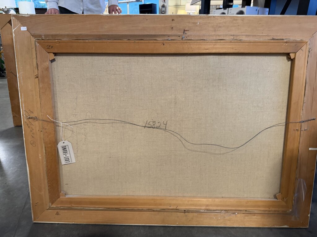 Vintage Landscape Art By Saliger- 32X43