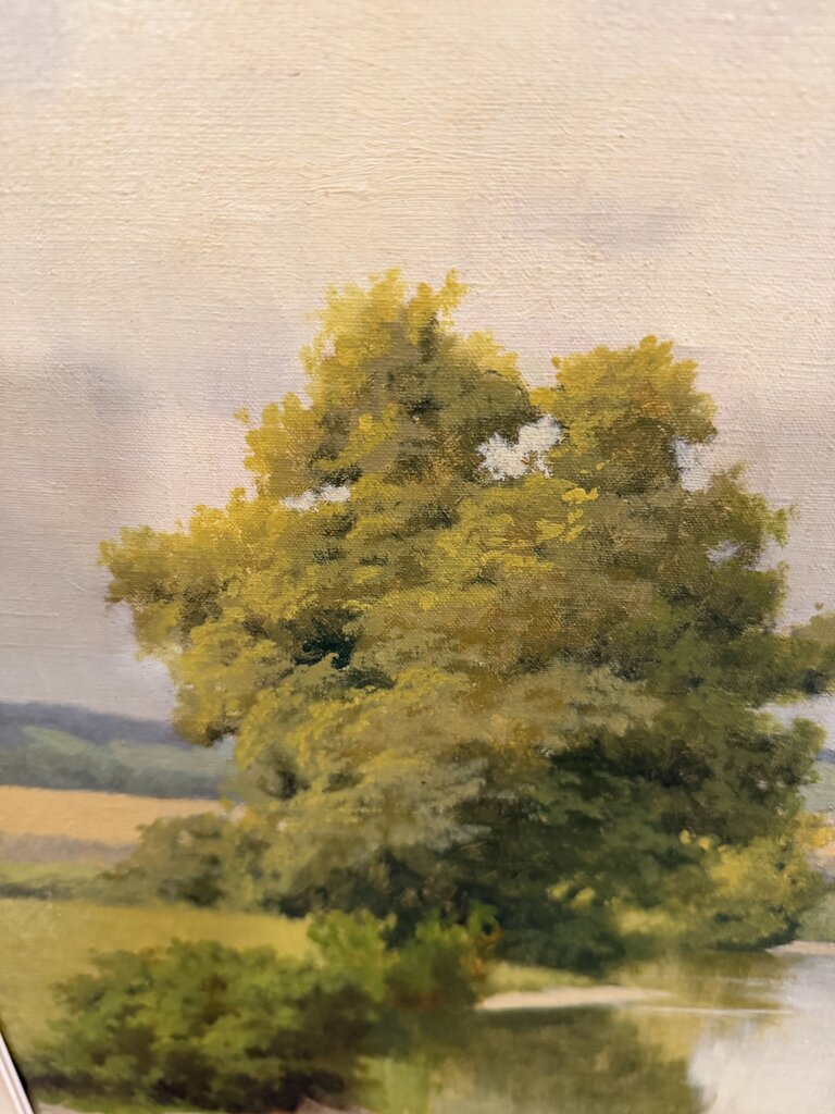 Vintage Landscape Art By Saliger- 32X43