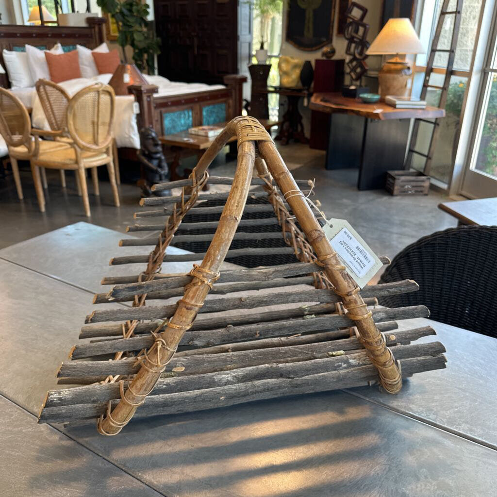 Wood Branches Log Basket- 22X32X22H