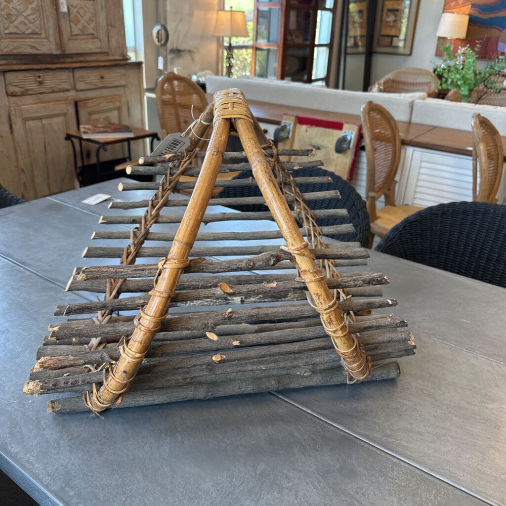 Wood Branches Log Basket- 22X32X22H