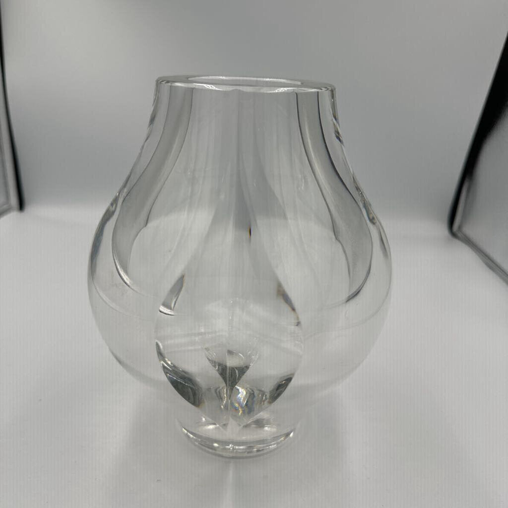 Cristal St. Louis France Heavy Universe Vase- 6.5X6.5X8.5H